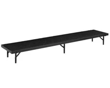 National Public Seating 18 x 96 x 24 in. Standing Choral Riser - Black Carpet