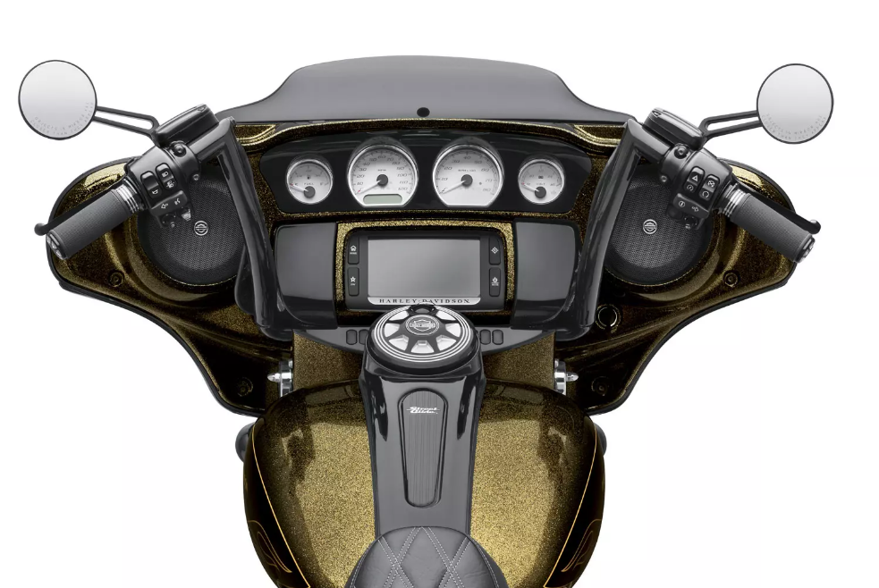 NEW Harley Black Batwing Chizeled Handlebar 12