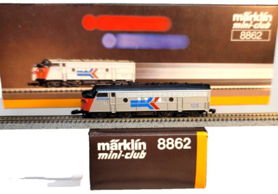 Z Marklin 8862 EMD F7 Amtrak Diesel Loco +CC (Tested) box #1 | eBay