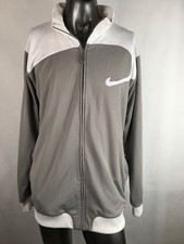 Nike Basketball Uncompromising Excellence Fit Dry Gray & White Warm Up Jacket XL