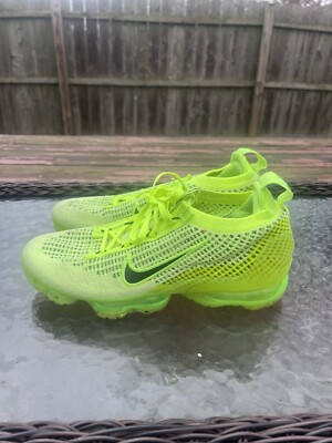 Nike Air VaporMax Flyknit 2021 Next Nature Low Volt Black Size 7.5