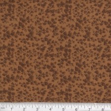 Mini tela tonal de follaje de vid marrón chocolate 100 % algodón vendida por 1/4 yarda