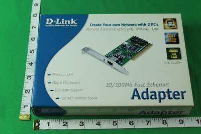NEW, D-LINK, # DFE-530TX+, FAST ETHERNET, PCI, ADAPTER, PCI 2.2, 10 / 100MB, R45