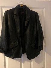 Aviatrix Exclusive Real Leather Jacket Ladies Single Breasted 2bottoms Size 10 M