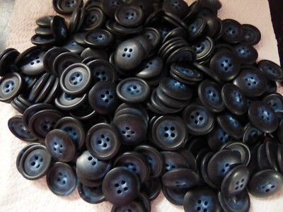 20 mm 32 L x 6 dunkelblaue 4 Loch MANTEL Nähen Knöpfe + ein gratis Geschenk!