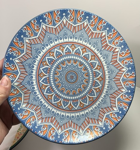 "3 platos de ensalada de porcelana Vancasso Mandala de 8,25"" de ancho" - Imagen 6 de 13