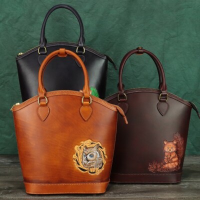 Genuine Leather Women Purses and Handbags Handmade Shoulder Bag Crossbody  Bag