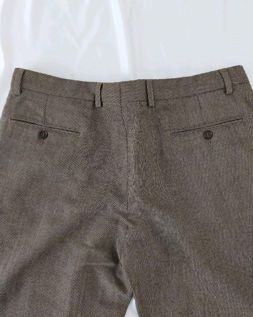 Salvatore Ferragamo 100% Wool Slacks Pants men Size 52 Stripe