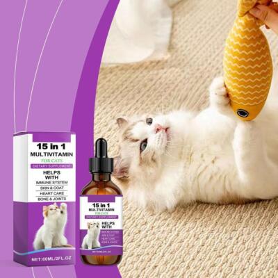 15-in-1 Cat Vitamins and Supplements Liquid Drops- Best