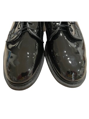 ALTAMA Oxford Military Uniform Shoes, Black Patent Leather  display picture 3