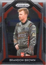 BRANDON BROWN 2020 PANINI PRIZM RACING ROOKIE CARD #38