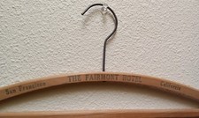 Vintage 'THE FAIRMONT HOTEL' San Francisco California Wooden Hanger