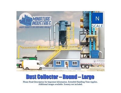 N Scale Dust Collection Rd. L. Kit for Grain Elevator Structures 1:160
