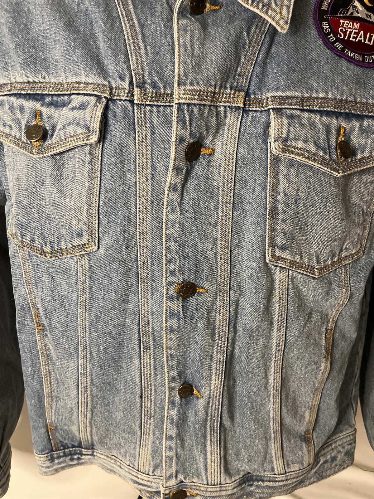 Men’s Sunbelt  Native American Patchwork Denim Ja… - image 3