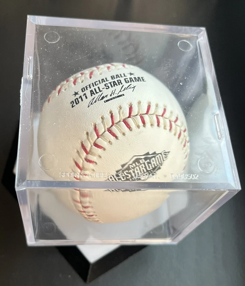 (W/ CUBE) 2011 RAWLINGS ALL STAR GAME OFFICIAL BASEBALL CHASE FIELD FIELDER MVP! - Image 2 of 4