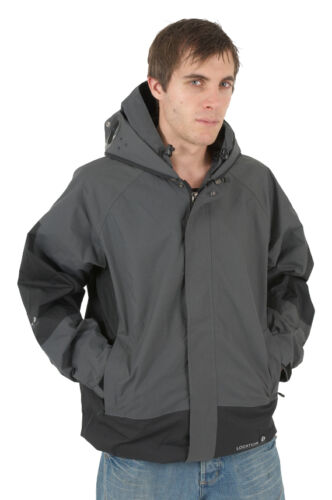 Boys Kids Location Grey Goggle Rain Hooded Waterproof Jacket Coat Junior Sizes - Afbeelding 1 van 12