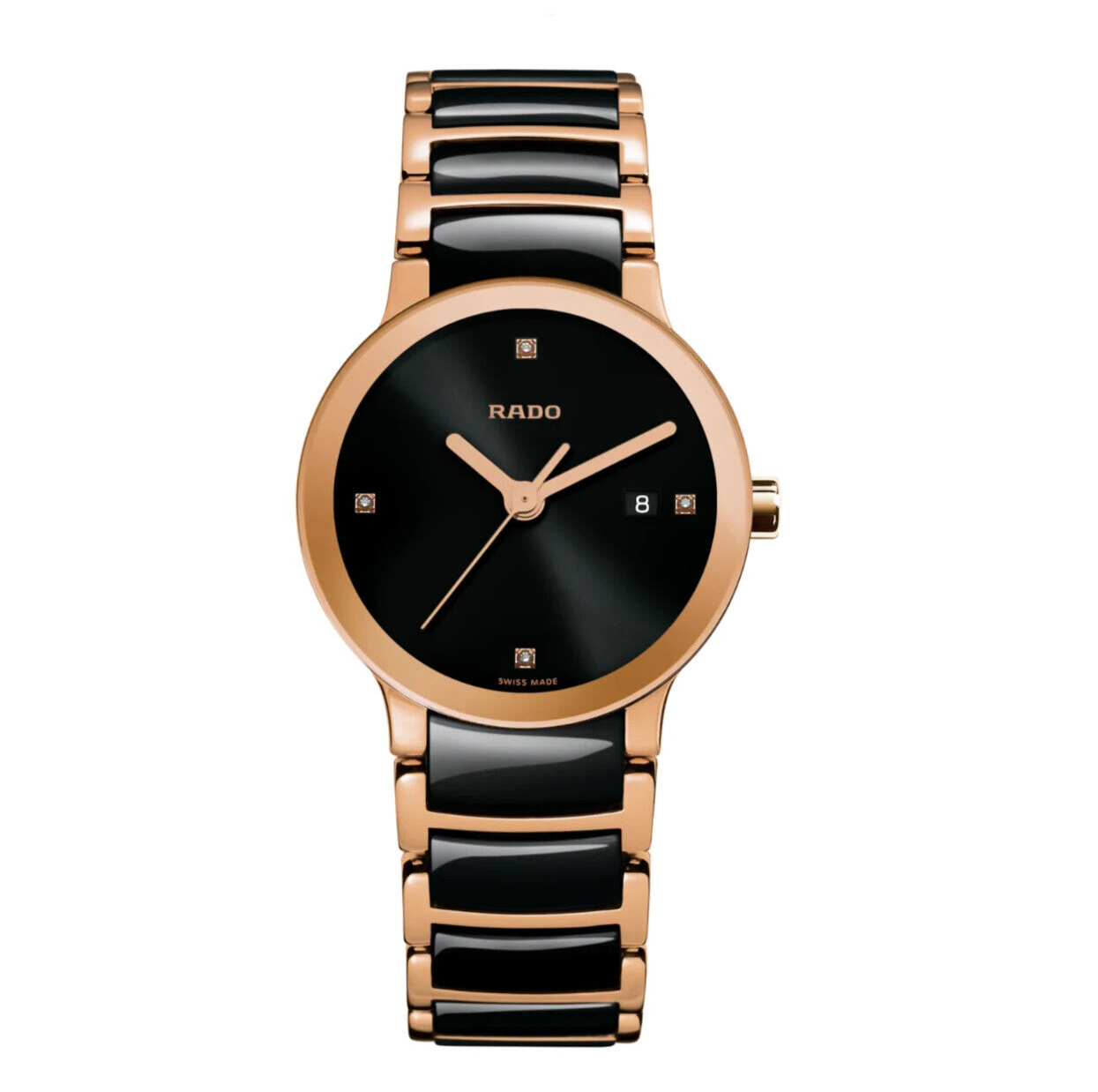 RADO レディース時計　14kWG RADO WATCH INTEGRAL CERAMIC QUARTZ LADY SWISS MADE WITH BOX