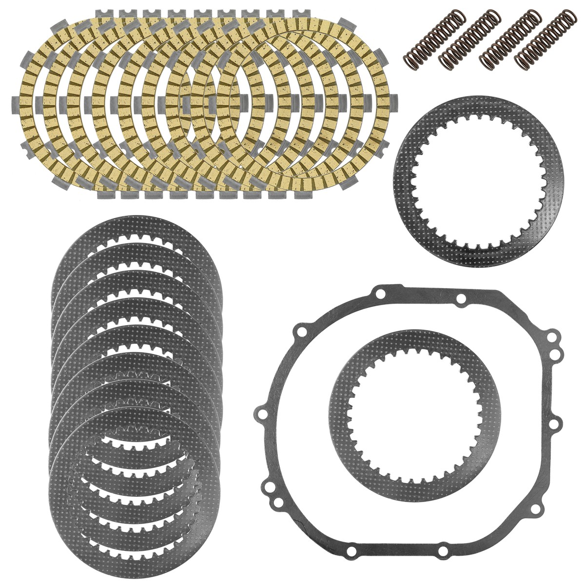 Yamaha FZ 600 1986 Clutch Plate Set Standard Ebc Friction Plates Only Ck3433 For Kawasaki Kfx 400 E Kawasaki Zx600 - Foto 3