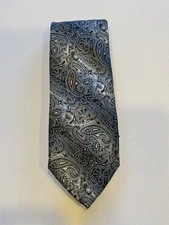 Barry Wang Luxury Tie Colorful Paisley Pattern Silk Necktie