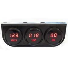 Intellitronix Digital LED 3 Gauge Panel; Oil/...