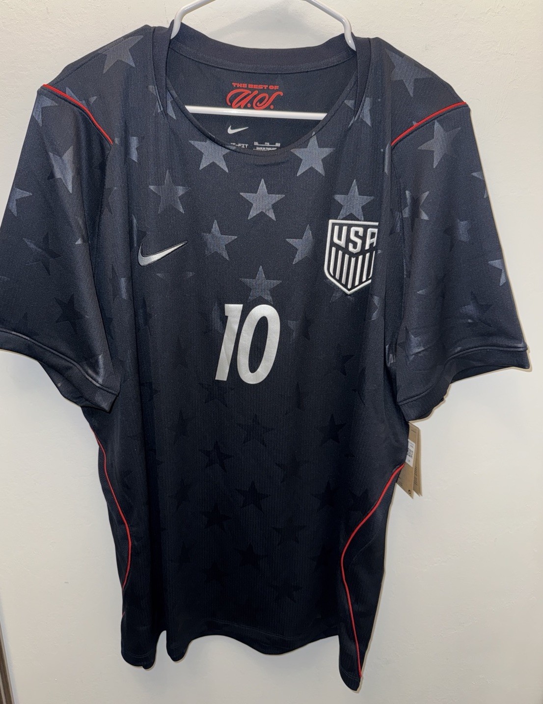 Nike 2026 World Cup USA Stadium Away USMNT Soccer Jersey #10 Pulisic 2XL XXL New