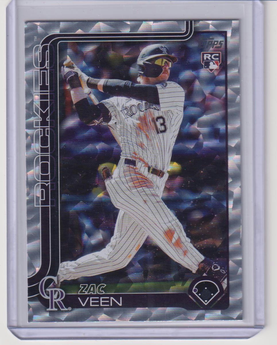 2025 Topps Update #US286 Zac Veen Diamante Foil (RC)