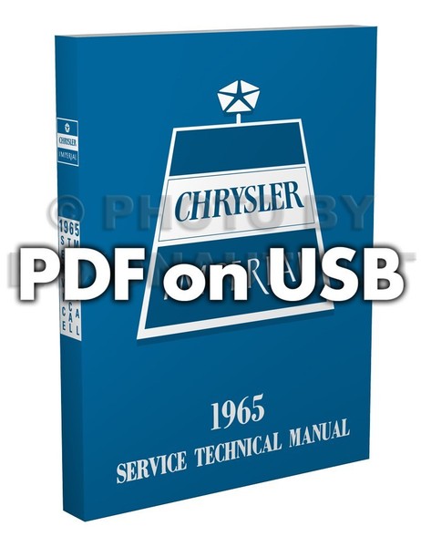 1965 Chrysler Shop Manuell Auf USB Reparatur Service Imperial Neu Yorker 300-image
