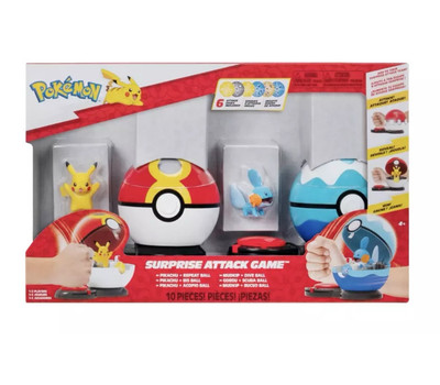 Pokemon 10 Stück Überraschungsangriff Spiel, mit Pikachu und Mudkip