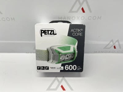 PETZL ACTIK CORE Headlamp - Powerful, Rechargeable 600 Lumen Light wit