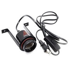 Reptile Ceramic Heat Lamp Holder Pet Heater Bracket no Bulb Included for Am...