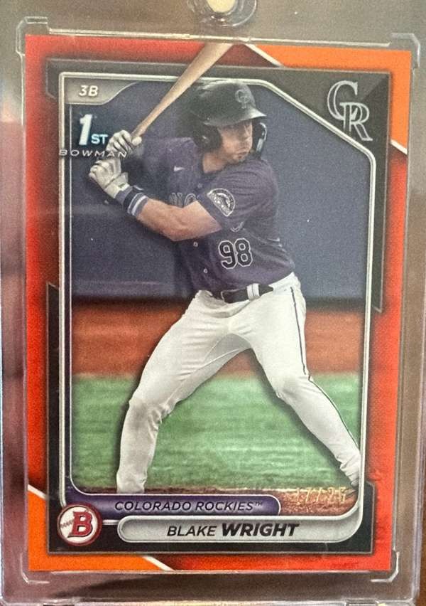 2024 Bowman Draft - Orange #BD-27 Blake Wright