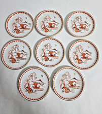 8x Rosenthal Bavaria Porzellan Unterteller Japan Motiv Vintage Goldrand
