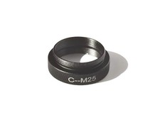 C-Mount Male Camera to 25mm 0.75 M25 Microscope Female Thread Adapter Ring C-M25