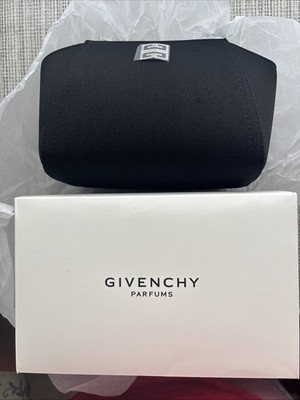 Givenchy Parfums Iconic Black Pouch Fabric Cosmetic Bag Travel