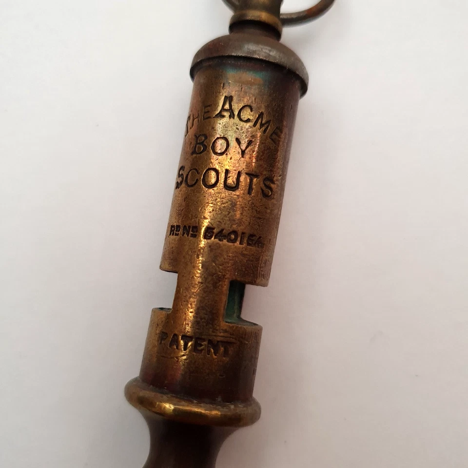 Brass Original Vintage 1920’s Acme Boy Scouts General Service Whistle. scarce - Image 4 of 4