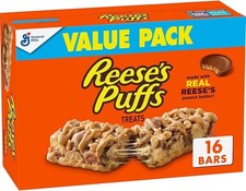  Free Duty Tax REESE'S Puffs Cereal Treat Bars, Peanut Butter and Cocoa, Sn