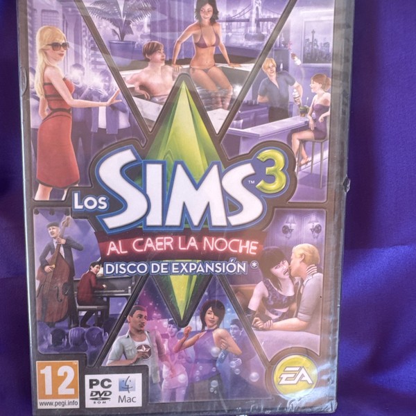 PC LOS SIMS 3 AL CAER  LA NOCHE ,EXPASIION ,PAL , Precintado