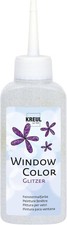 KREUL 42728 - Window Color brokat srebrny 80 ml, błyszcząca farba okienna na 