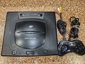 Sega Saturn Model MK-80000A Console With Controller and Cables Tested Working