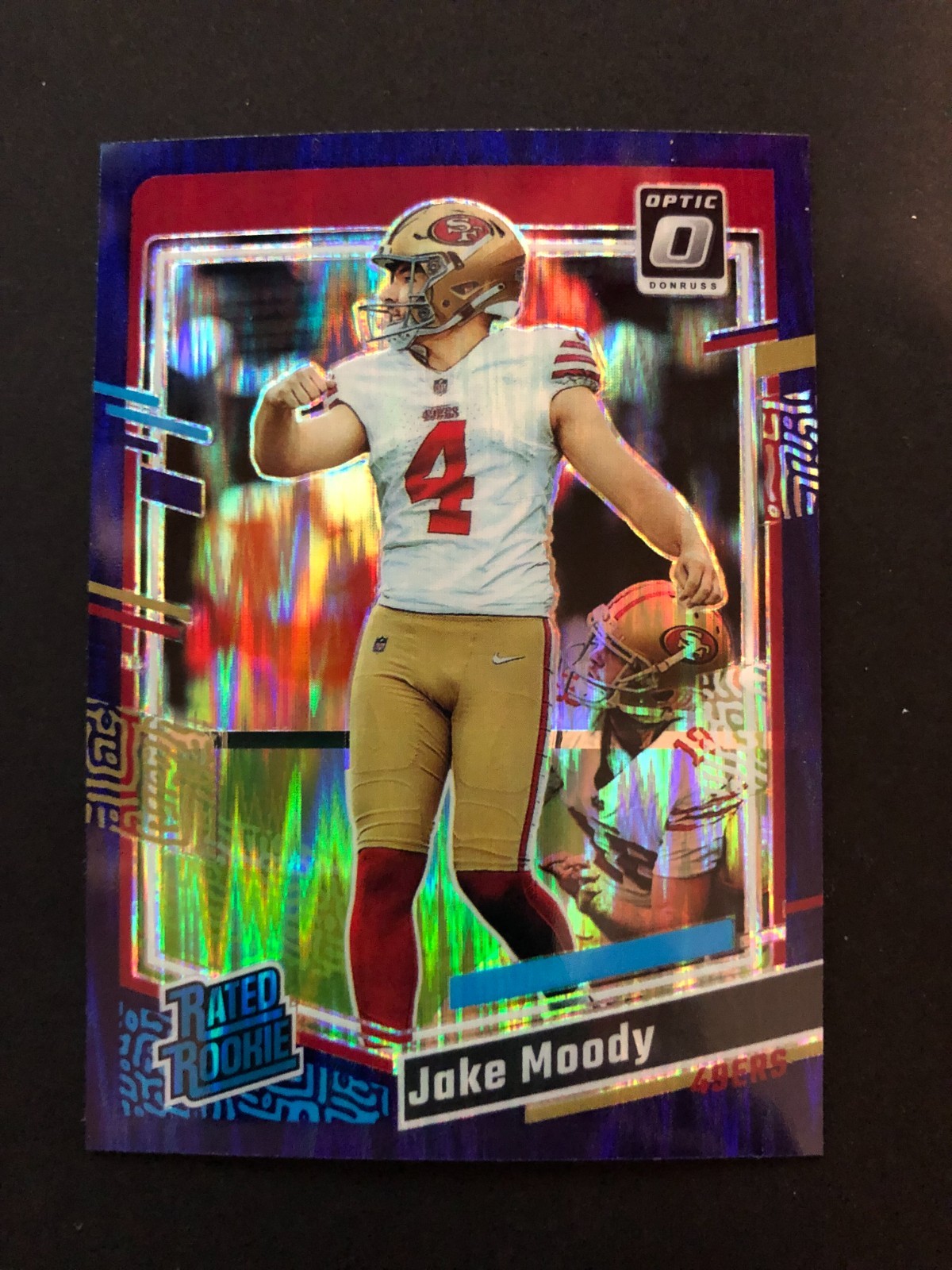 2023 Donruss Optic Jake Moody Purple Shock Rookie #289