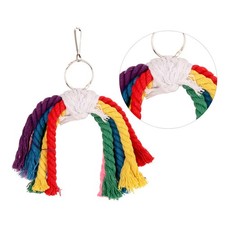 Creative Parrot Cotton Rope String Bird Cage Hanging Bite String Funny Playing