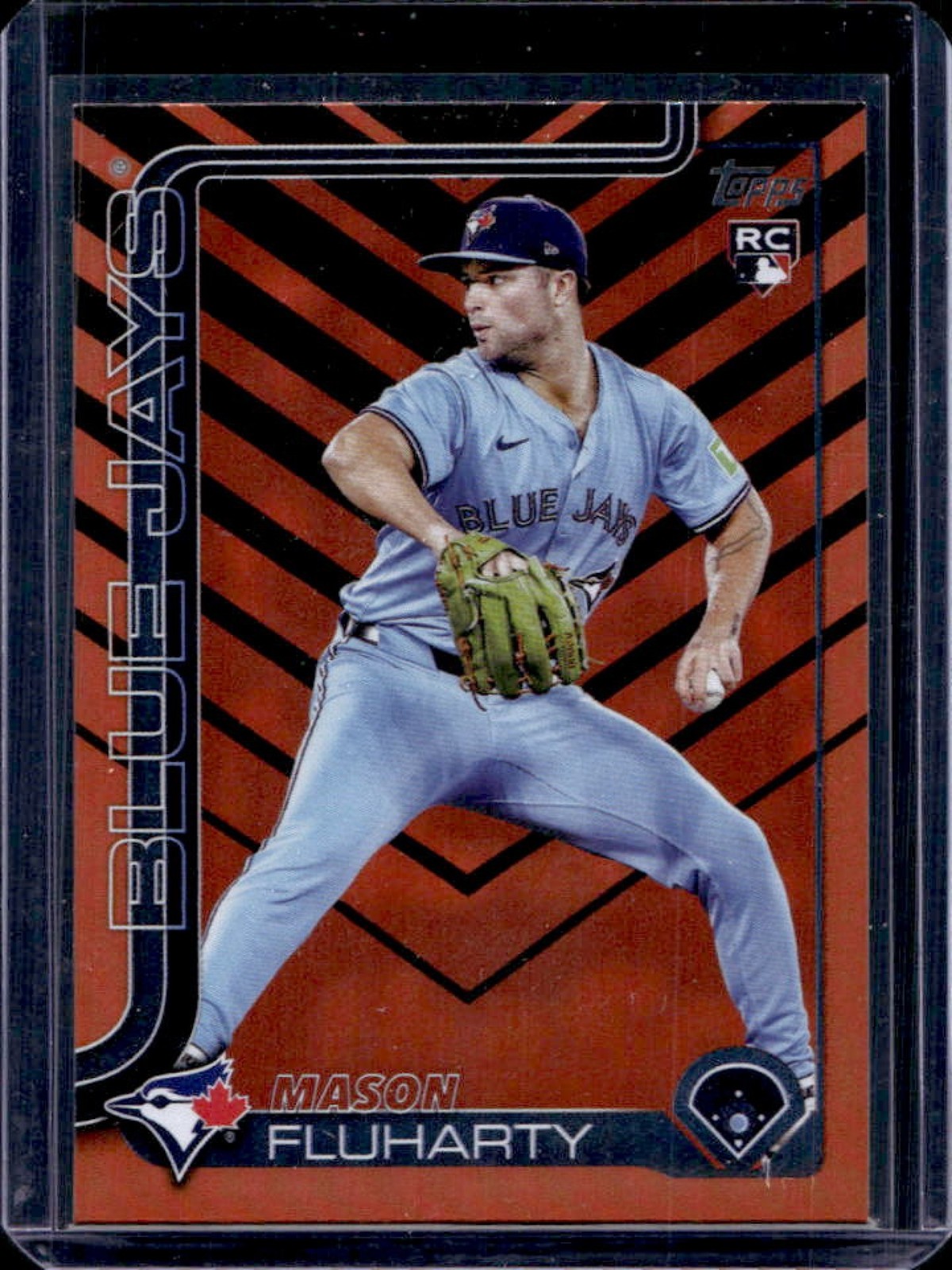 2025 Topps Update Mason Fluharty RC Holiday Rookie #US138 Blue Jays