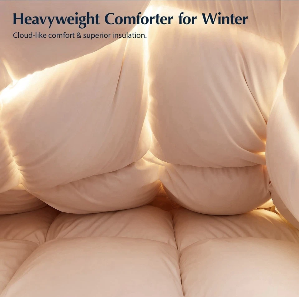 Edredones de fibra de plumón de ganso Pacific Coast King edredón de inserción extra mullido Foto 4 de 4