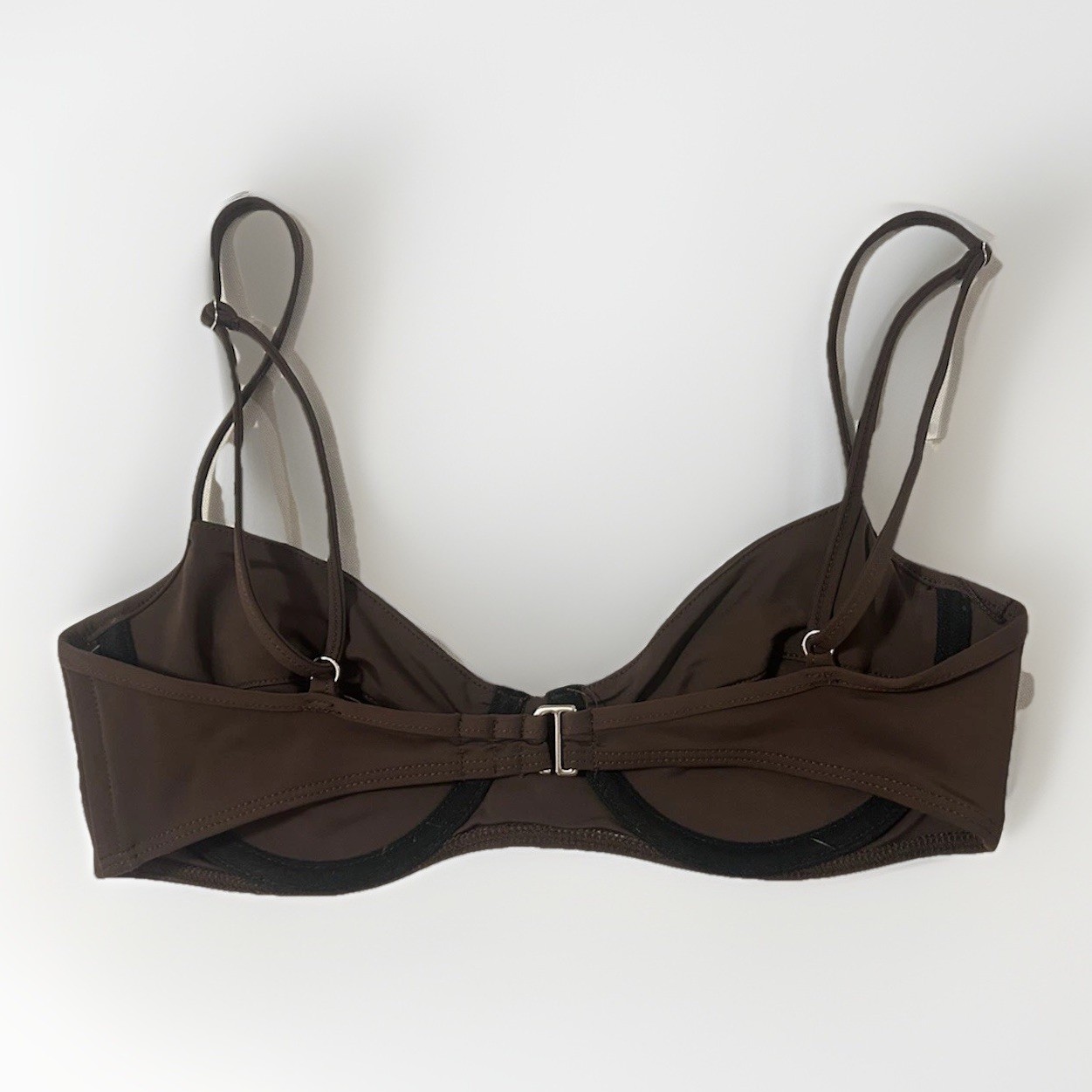 Mara Hoffman Lua underwired bikini top Espresso C… - image 2