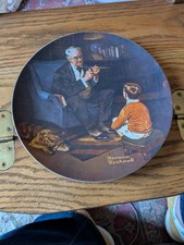 Norman Rockwell Collector Plate THE TYCOON 1982 vintage 8 1/2" #7241D