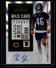 Kindle Vildor 2020 Panini Contenders #214 Rookie Ticket Wild Card Auto Bears