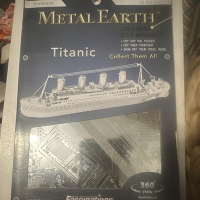 Metal Earth Titanic 3D Laser Cut Silver Metal Ship Model Kit