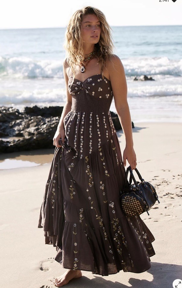 free people daisy chain maxi dress Free People Daisy Chain Maxi Dress In White - 29% Off