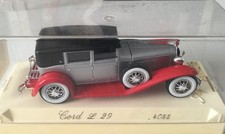 1/43 SOLIDO AGE D'OR - CLASSIC CORD L 29 SILVER & RED DIECAST CAR REF 4055