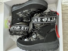 NIB Pajar Galaxy Kids Pull On Boots In Black Size 2